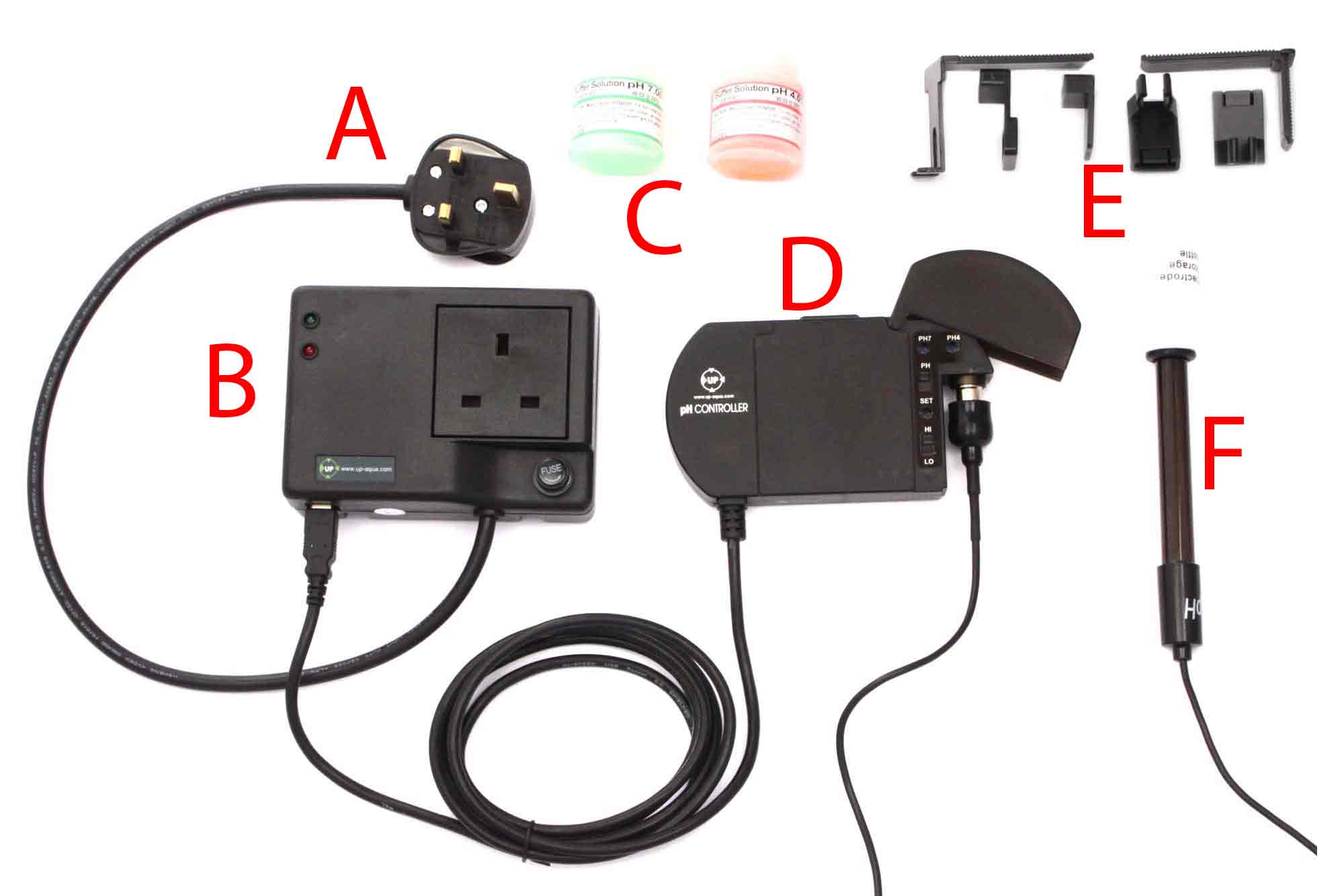 Tutti i componenti del controller di precisione UP Precision